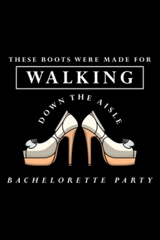 Paperback Notebook, 120 Pages: Bachelorette Party - Guestbook - Dot Matrix - White Paper - 6x9 Zoll Book