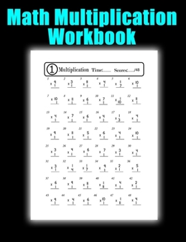 Paperback Math Multiplication Workbook: beginner learning multiplication practice workbook one page a day with answer key -for kids grades 2-3 perfect gift fo Book