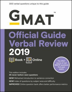 Paperback GMAT Official Guide Verbal Review 2019: Book + Online Book