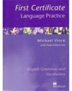 Paperback First Certificate Language Practice (Without Key): English Grammar and Vocabulary (Language Practice) Book
