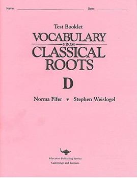 Paperback Vocabulary from Classical Roots D Test Grd 10 Book