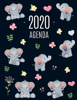 Paperback Elefante Agenda 2020: Diario Settimanale per Organizzare Giorni Occupati - Pianificatore Giornaliera 2020 [Italian] Book