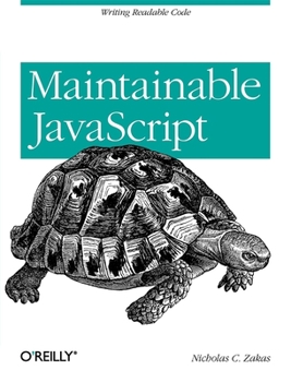 Paperback Maintainable JavaScript: Writing Readable Code Book
