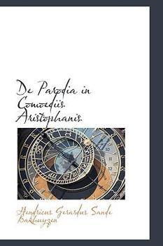 Paperback de Parodia in Comoediis Aristophanis Book