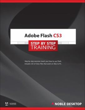 Spiral-bound Adobe Flash CS3 Step by Step Training Book