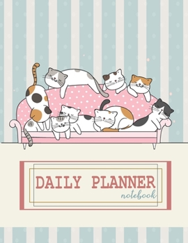 Notebook: Daily planner notebook with  cute cover and daily planner pages, Extra large (8.5 x 11) inches, 110 pages, planner notebooks
