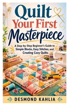 Paperback Quilt Your First Masterpiece: A Step-by-Step Beginner's Guide to Simple Blocks, Easy Stitches, and Creating Cozy Quilts Book