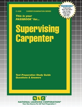 Paperback Supervising Carpenter Book