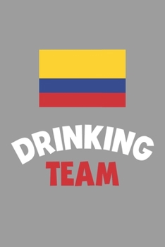 Paperback Drinking Team Notebook: Lined Journal, 120 Pages, 6 x 9, Columbia Flag Beer Olympics Gift Journal Matte Finish Book