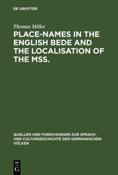 Hardcover Place-names in the English Bede and the localisation of the mss. [German] Book