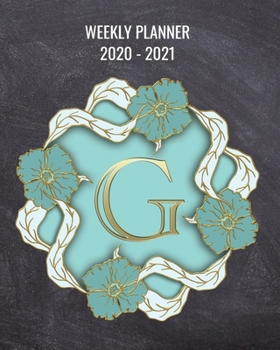 Paperback 2020-2021 Weekly Planner: 2 Year Weekly & Monthly View Organizer & Agenda with To-Do's - Monogram Letter G Book