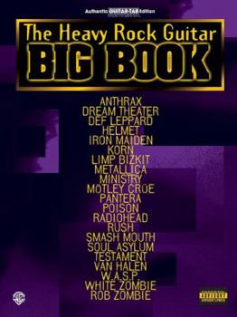 Paperback The Heavy Rock Guitar Big Book: Authentic Guitar Tab Book