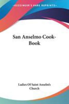 Paperback San Anselmo Cook-Book Book