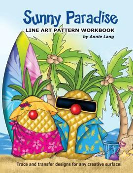 Paperback Sunny Paradise: Line Art Pattern Book