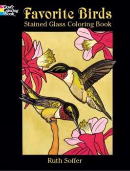 Paperback Favorite Birds Stained Glass Coloring Book