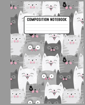 Composition Notebook: cat lovers or for those who just love a cute and artistic cover design book for notebook