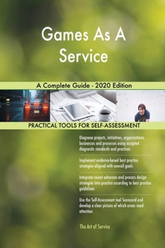 Paperback Games As A Service A Complete Guide - 2020 Edition Book