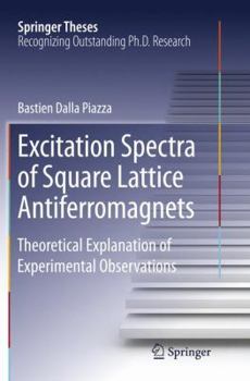 Paperback Excitation Spectra of Square Lattice Antiferromagnets: Theoretical Explanation of Experimental Observations Book