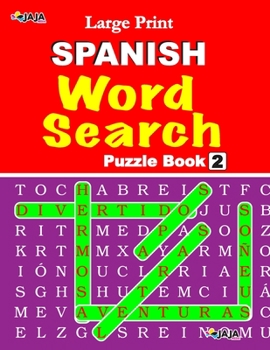 Paperback Large Print SPANISH WORD SEARCH: Vol. 2 [Large Print] Book