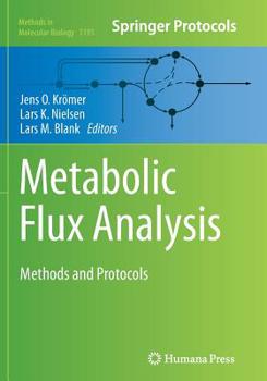 Paperback Metabolic Flux Analysis: Methods and Protocols Book