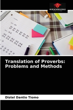 Paperback Translation of Proverbs: Problems and Methods Book