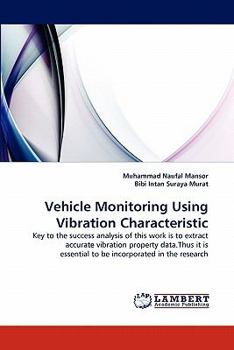 Vehicle Monitoring Using Vibration Characteristic: Key to the success analysis of this work is to extract accurate vibration property data.Thus it is essential to be incorporated in the research