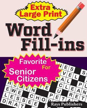 Paperback Extra Large Print WORD FILL-ins [Large Print] Book