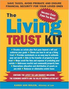 Paperback The Living Trust Kit Book