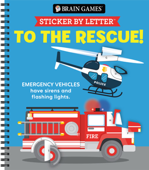 Spiral-bound Brain Games - Sticker by Letter: To the Rescue Book