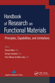 Paperback Handbook of Research on Functional Materials: Principles, Capabilities and Limitations Book