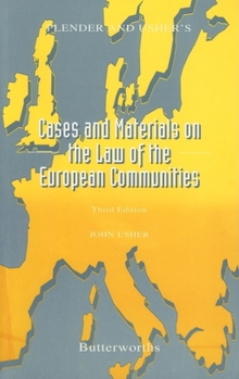 Paperback Plender and Usher's Cases and Materials on the Law of the European Communities Book