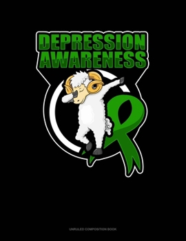 Depression Awareness Goat: Unruled Composition Book