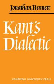 Hardcover Kants Dialectic Book