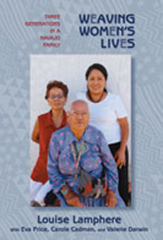 Paperback Weaving Women's Lives: Three Generations in a Navajo Family Book