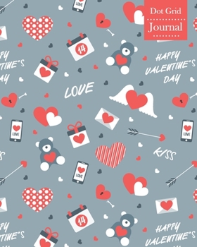 Paperback Dot Grid Journal: Notebook Planner with Valentines Themed Cover Design Book