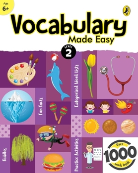 Paperback Vocabulary Made Easy Level 2: Fun, Interactive English Vocab Builder, Activity & Practice Book with Pictures for Kids 6+, Collection of 1000+ Everyday Book