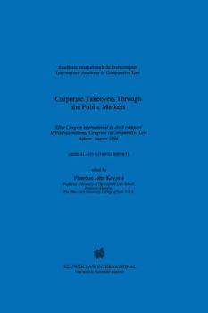 Hardcover Corporate Takeovers Through The Public Markets Book