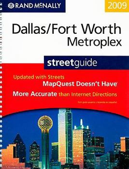 Spiral-bound Rand McNally Dallas/Fort Worth Metroplex Streetguide Book
