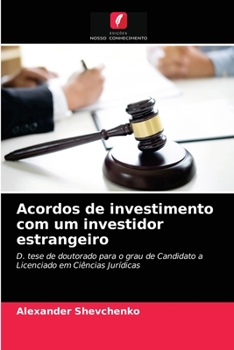 Paperback Acordos de investimento com um investidor estrangeiro [Portuguese] Book