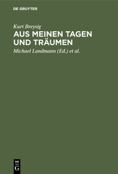 Hardcover Aus meinen Tagen und Träumen [German] Book