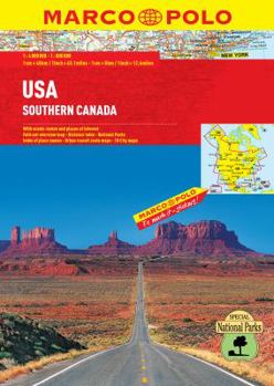 Spiral-bound USA Southern Canada Marco Polo Road Atlas Book
