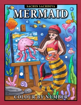 Paperback Mermaid Colour By Number: Coloring Book for Kids Ages 4-8 Book
