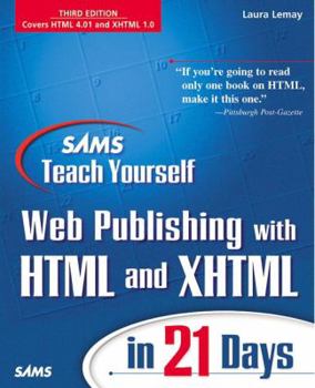 Paperback Sams Teach Yourself Web Publishing with HTML 4 in 21 Days Book