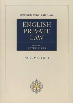 Hardcover English Private Law Book