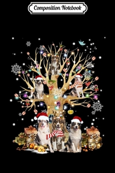 Paperback Composition Notebook: Australian Shepherd Christmas Tree Ornament Gift Dog Lover Journal/Notebook Blank Lined Ruled 6x9 100 Pages Book