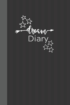 Paperback Dream Diary: Black Notebook / Journal, Unique Great Gift Ideas, 100 pages, Stars Book