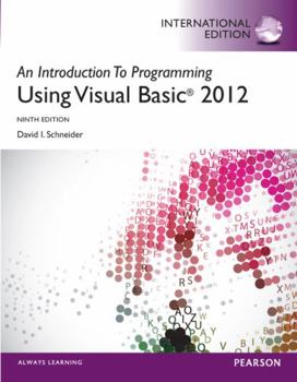 Paperback Introduction to Programming with Visual Basic 2012, Internat Book
