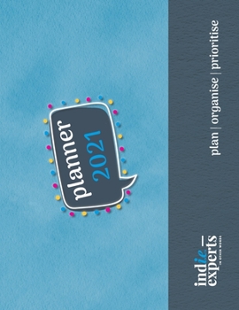 Paperback Pop Planner 2021 Blue Cover Book