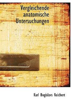 Hardcover Vergleichende Anatomische Untersuchungen [German] Book