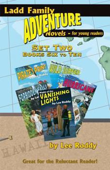 Paperback Ladd Family Adventure: Set Two, Books Six to Ten: Mystery of the Wild Surfer/Peril at Pirate's Point/Terror at Forbidden Falls/Eye of the Hurricane/Ni Book